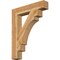 Ekena Millwork Merced Block Rough Sawn Bracket, Western Red Cedar, 6"W x 34"D x 42"H BKT06X34X42MRC05RWR - alternate 1